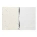 Promotional A5 Seed Paper Wire Bound Notebook with lined pages printed with logo or design