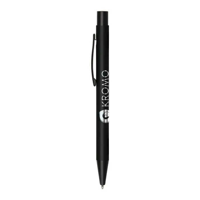 Printed Bowie All Black Pen in black with printed logo or design