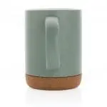 Branded Ceramic Mug with Cork Base 280ml in assorted colours supplied in gift box with printed logo or design