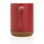 Branded Ceramic Mug with Cork Base 280ml in assorted colours supplied in gift box with printed logo or design