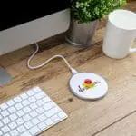 Printed Halo Wireless Charging Pad printed with logo or design