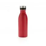 Personalised Recycled Deluxe Water Bottle 500ml in red printed with logo or design