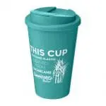 Printed Renew Eco Tumbler with Spill Proof Lid in blue with printed logo or design