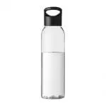 Personalised Sky Clear Tritan Bottle 650ml with black lid and printed logo or design