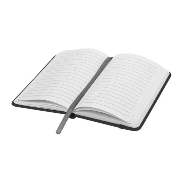 Branded Spectrum Budget A6 Notebook with lined pages and printed logo or design