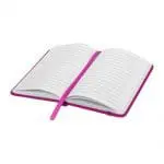 Personalised Spectrum Budget A6 Notebook with lined pages and printed logo or design