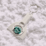 Promotional Bio Pop Ice Scraper Keyring with printed logo or design