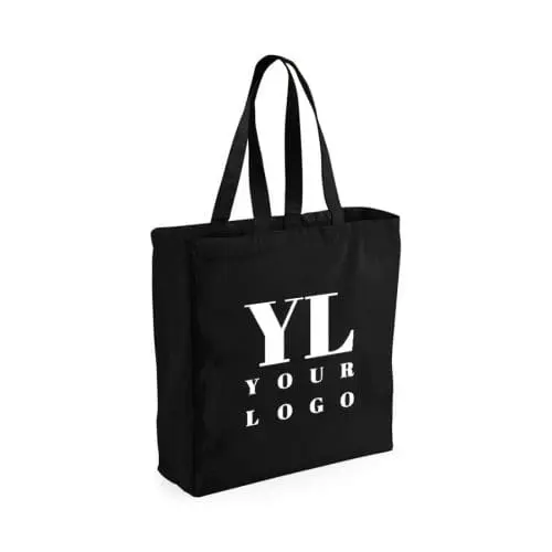 Promotional Natural Cotton Canvas Bag with Gusset 8oz printed with logo or design