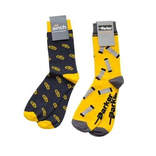 Promotional Classic Crew Socks in assorted colours with printed logo or design