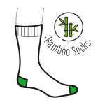 Branded Classic Crew Branded Bamboo Socks in assorted colours printed with logo or design