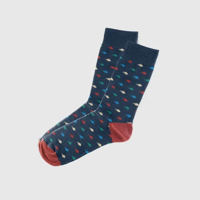 Printed Classic Crew Branded Bamboo Socks in assorted colours printed with logo or design