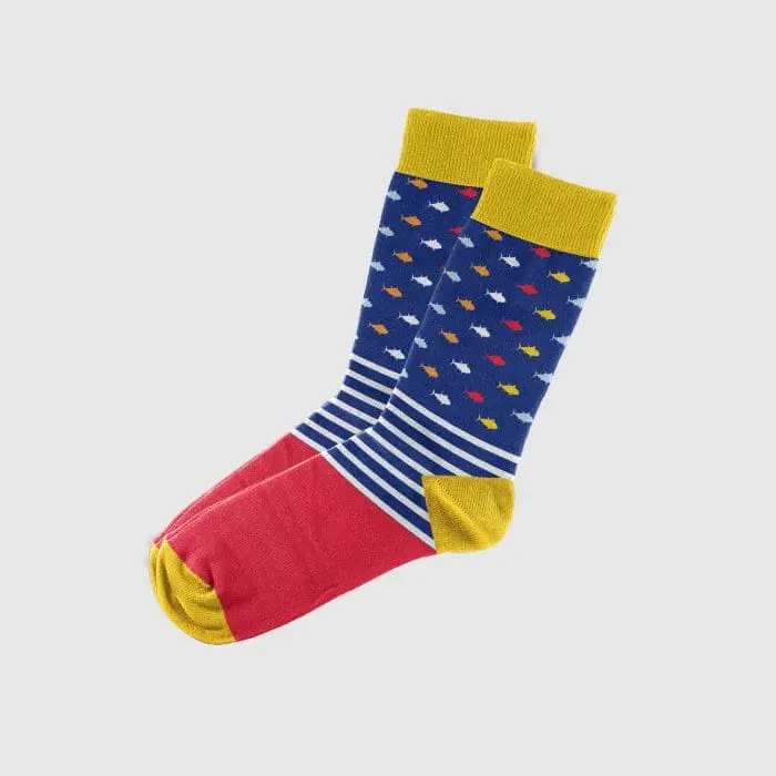 Printed Classic Crew Branded Bamboo Socks in assorted colours printed with logo or design