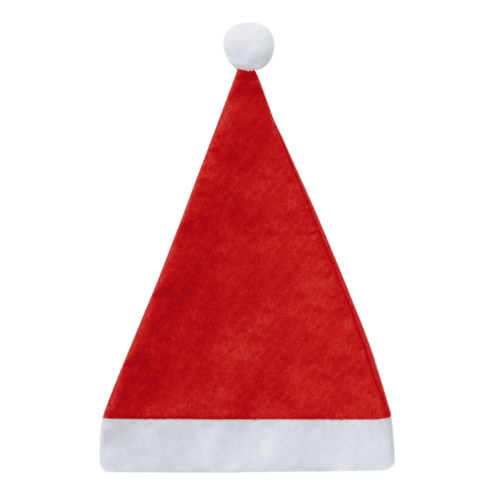 Promotional Express Santa Hat in red and white with printed logo or design