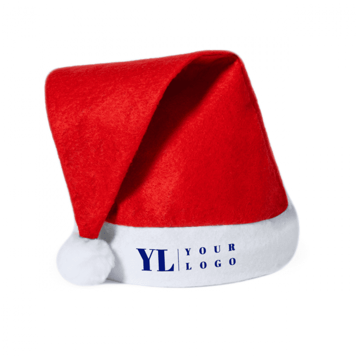 Promotional Express Santa Hat in red and white with printed logo or design