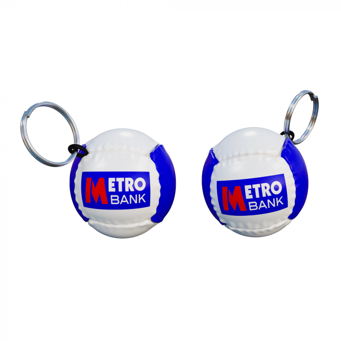 Printed Football Keyring printed with logo or design