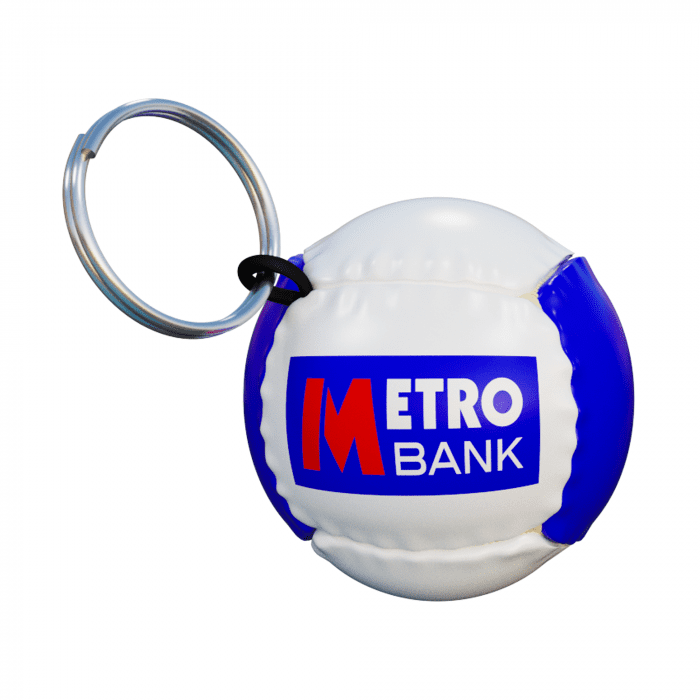 Promotional Football Keyring printed with logo or design