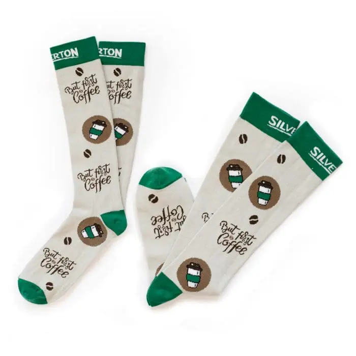 Promotional Mid-Calf Dress Socks in assorted colours with printed logo or design