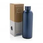 Customised Recycled Impact Steel Vacuum Bottle 500ml with printed logo or design and supplied in cardboard box