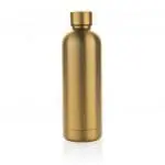 Branded Recycled Impact Steel Vacuum Bottle 500ml with printed logo or design and supplied in cardboard box