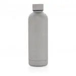 Customised Recycled Impact Steel Vacuum Bottle 500ml with printed logo or design and supplied in cardboard box