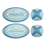 Printed Rugby Ball Pimple Grain (Size 4) printed with logo or design