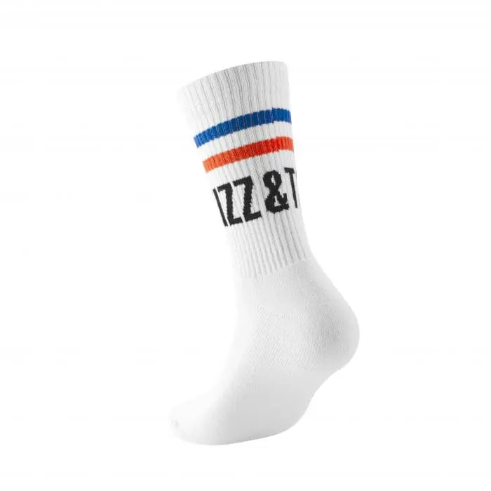 Branded Sports Crew Socks in assorted colours with printed logo or design