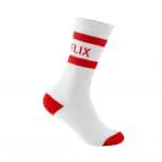 Printed Sports Crew Socks in assorted colours with printed logo or design