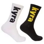 Promotional Sports Crew Socks in assorted colours with printed logo or design