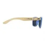 Personalised Sun Ray Bamboo Sunglasses in assorted colours with printed logo or design side view