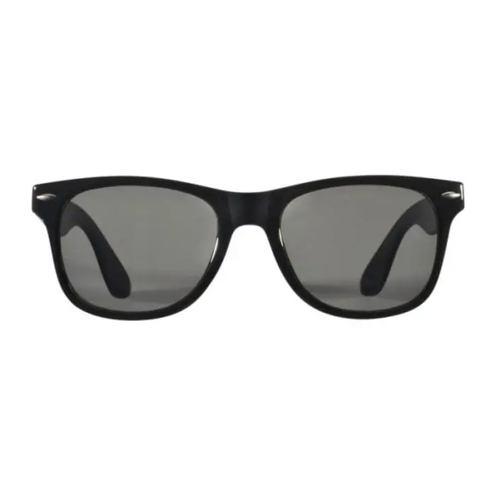 Branded Sun Ray Sunglasses in black with printed logo or design