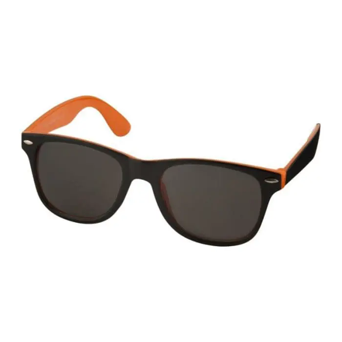 Custom-Branded Sun Ray Two-Tone Sunglasses in assorted colours with printed logo or design