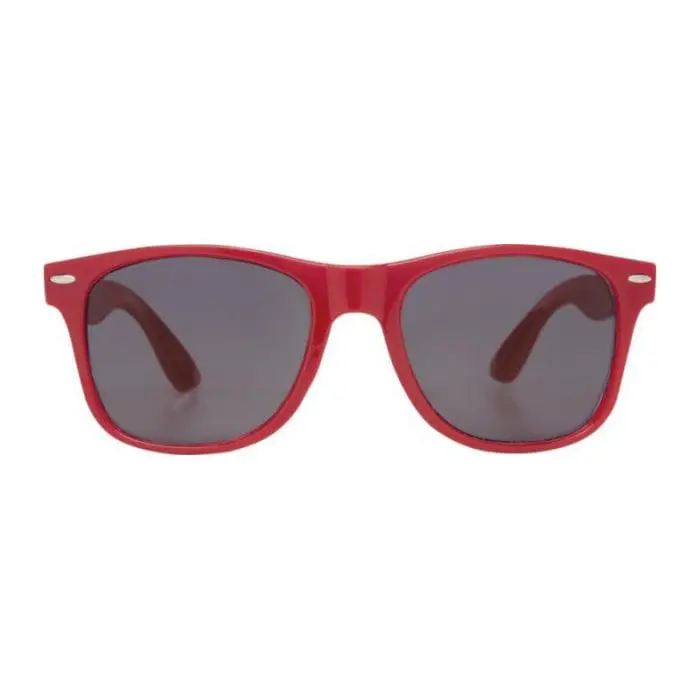 Customised Sun Ray rPET Sunglasses in assorted colours with printed logo or design