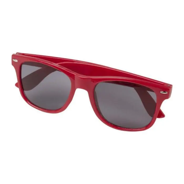 Customised Sun Ray rPET Sunglasses in assorted colours with printed logo or design