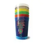 Promotional Translucent Half Pint Stadium Cup in assorted colours with printed logo or design