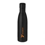 Branded Vasa Copper Vacuum Bottle 500ml in black with printed logo or design