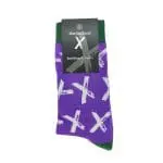 Printed Work Crew Socks in assorted colours with printed logo or design