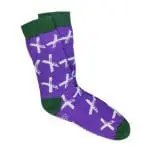 Printed Work Crew Socks in assorted colours with printed logo or design