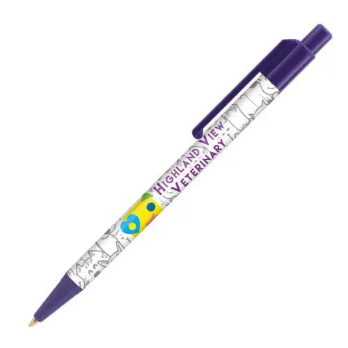 Printed Astaire Classic Pen in purple with printed logo or design