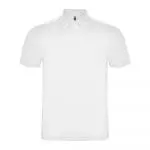 Branded Roly Austral Unisex White Polo Shirt in white with printed logo or design