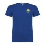 Printed Beagle Short Sleeve Men's Colour T-Shirt in royal blue printed with logo or design