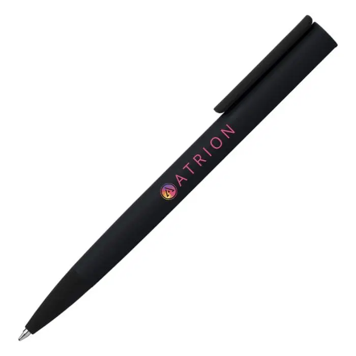 Promotional Jagger All Black Pen in black with printed logo or design