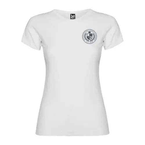 Promotional Jamaica Short Sleeve Women's White T-Shirt printed with logo or design