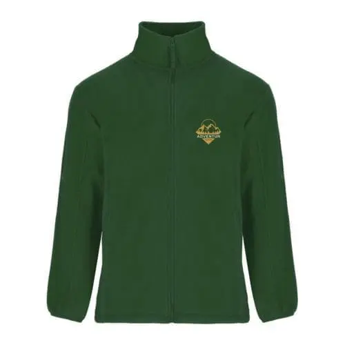 Printed Roly Artic Men's Fleece Jacket in green printed with logo or design