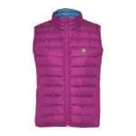 Promotional Roly Oslo Women's Insulated Bodywarmer in pink with printed logo or design