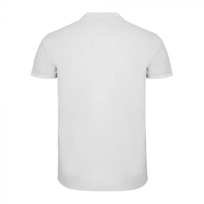 Printed Roly Star Men's White Polo Shirt in white with printed logo or design