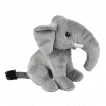 Printed Elephant with Scarf Plush Toy 18cm with printed logo or message