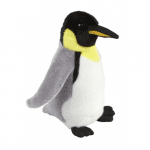 Printed King Penguin with Scarf Plush Toy 18cm with printed logo or message