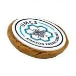 Promotional Logo Gingernut Biscuits 5cm with printed logo or design