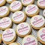 Printed Logo Shortbread Biscuits 5cm with printed logo or design