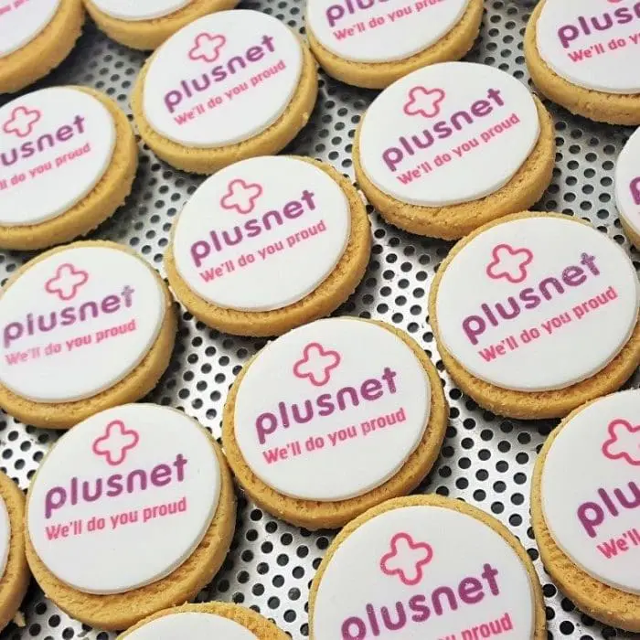 Printed Logo Shortbread Biscuits 5cm with printed logo or design